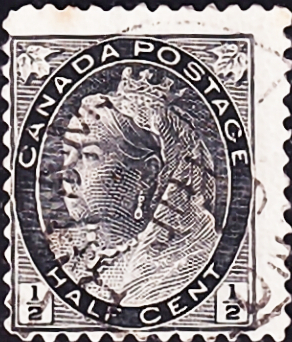 1897  . Queen Victoria 1/2  .  7,5 . (2) 